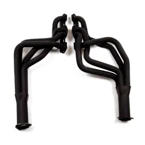 Flowtech Long Tube Headers - 1968-1977 Oldsmobile Cutlass/442 - 350/403 - 1.75" - 3" Collector - Black Paint