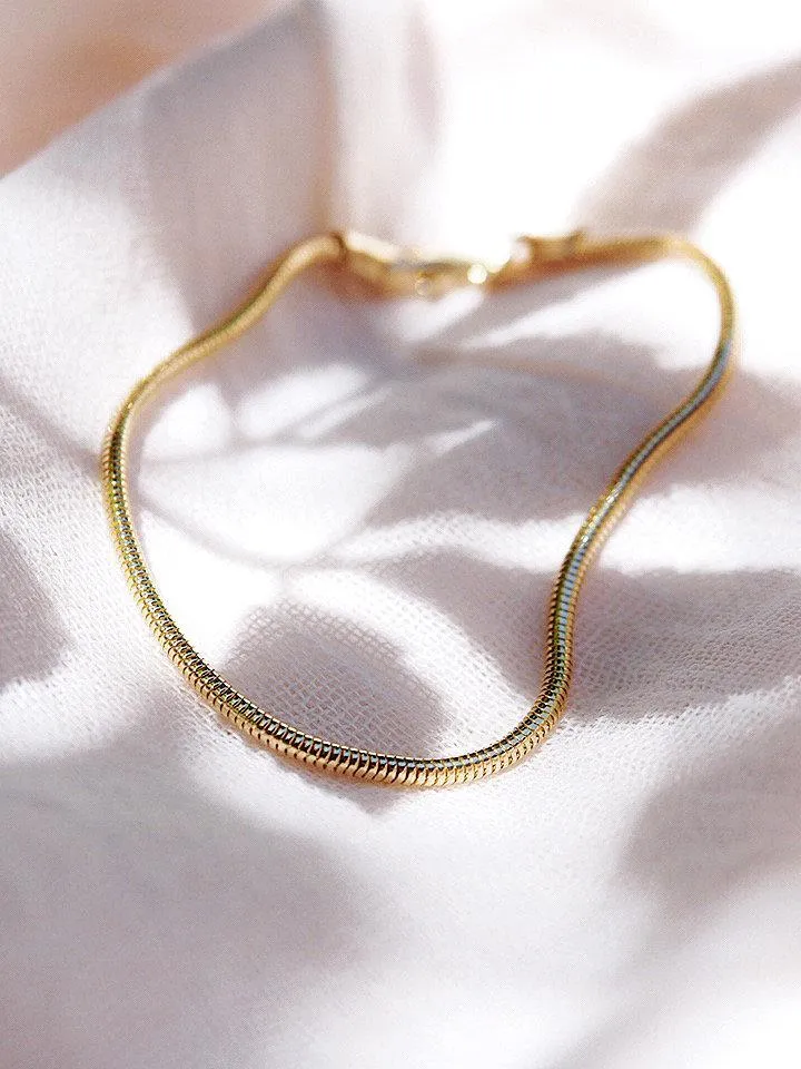 Gold Filled Snake Chain Bracelet - Akela