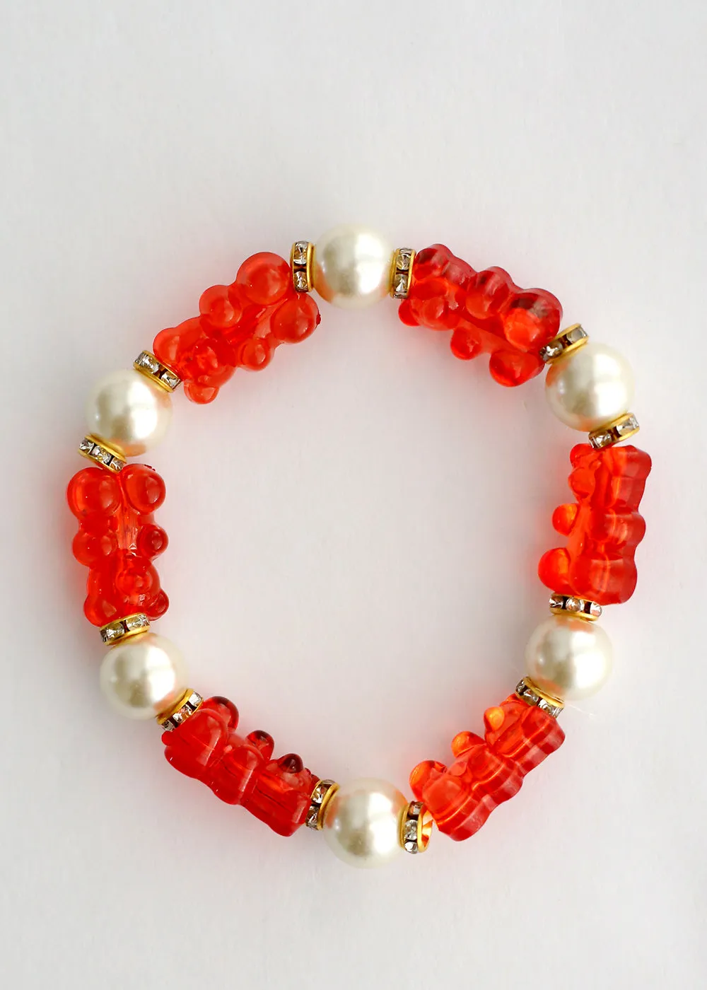 Gummy Bear & Pearl Bracelet