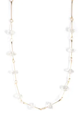 Herkimer Bone Chain Necklace