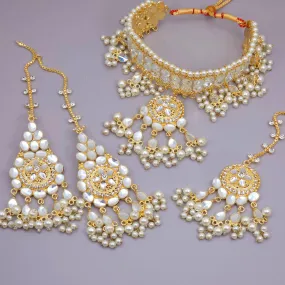 Hoor Faux Kundan Choker Necklace Set