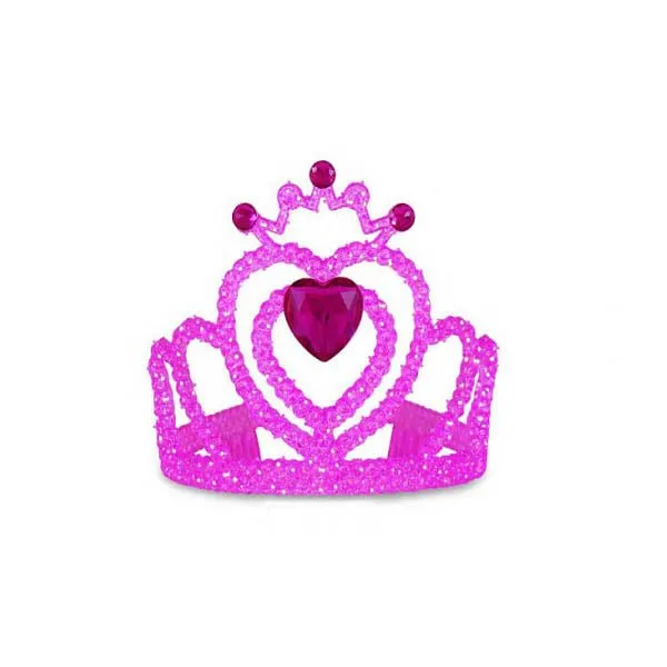 Hot Pink Tiara with Heart Diamond