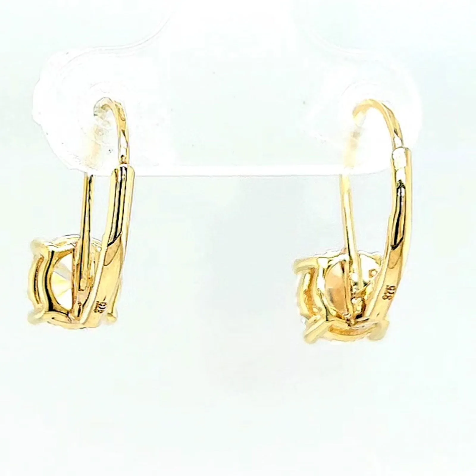 HUSH 9ct Yellow Gold 2 carat tw of Diamond Simulants Drop Earrings