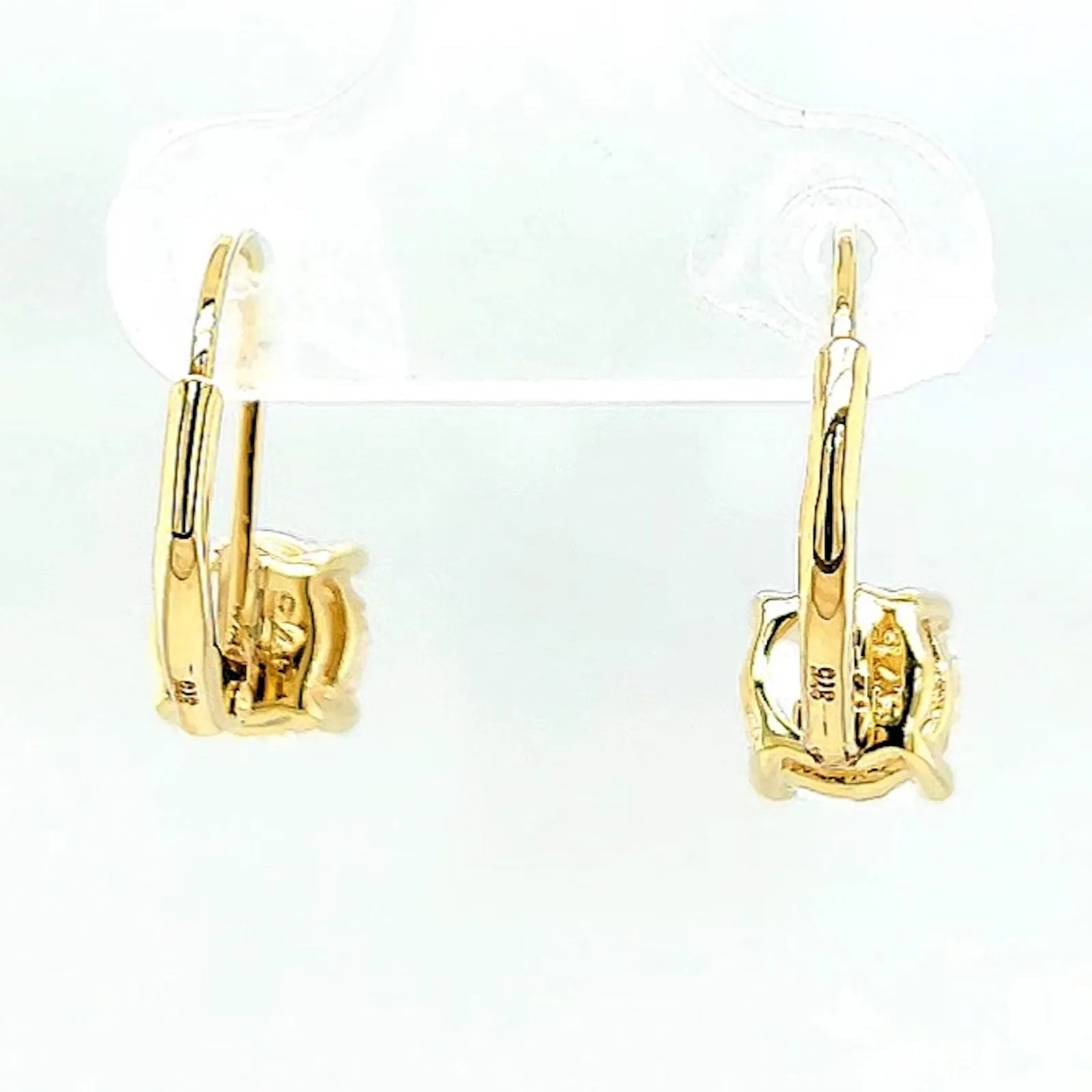 HUSH 9ct Yellow Gold 2 carat tw of Diamond Simulants Drop Earrings