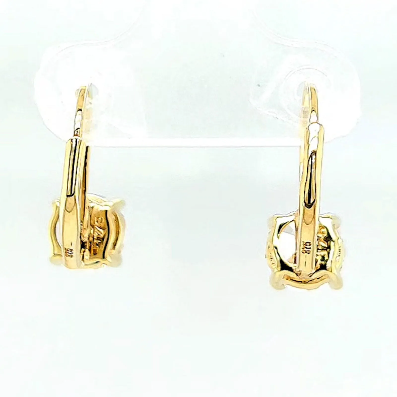 HUSH 9ct Yellow Gold 2 carat tw of Diamond Simulants Drop Earrings