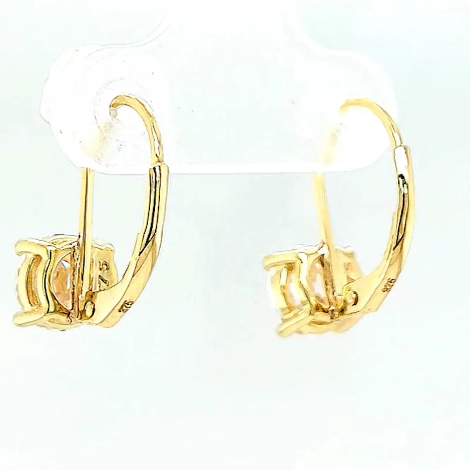 HUSH 9ct Yellow Gold 2 carat tw of Diamond Simulants Drop Earrings