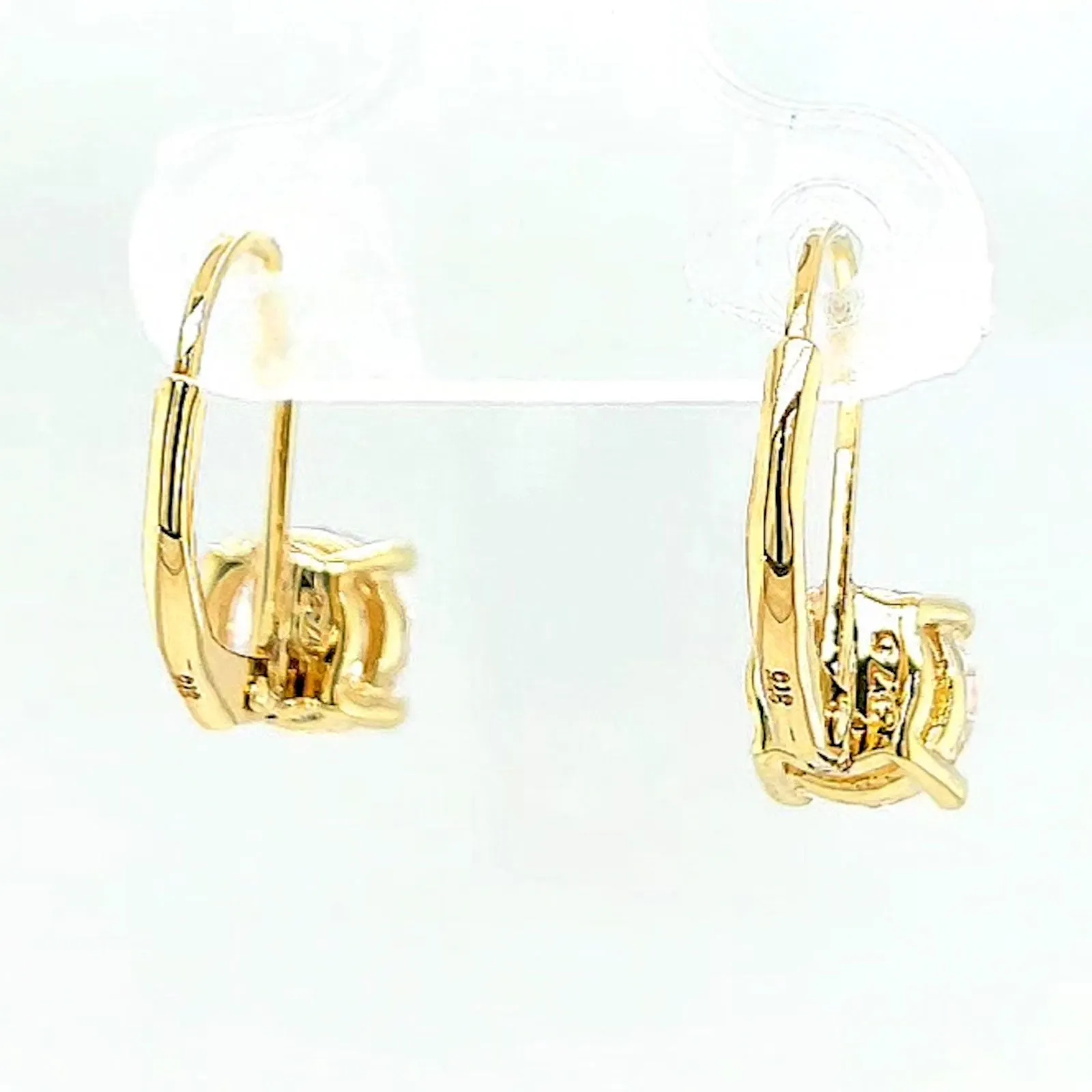 HUSH 9ct Yellow Gold 2 carat tw of Diamond Simulants Drop Earrings