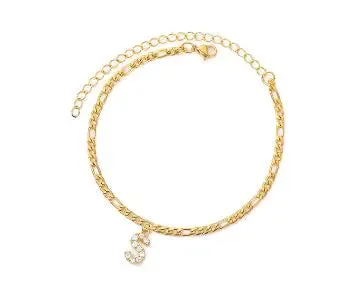 Initial Anklet Jewelry Accessory