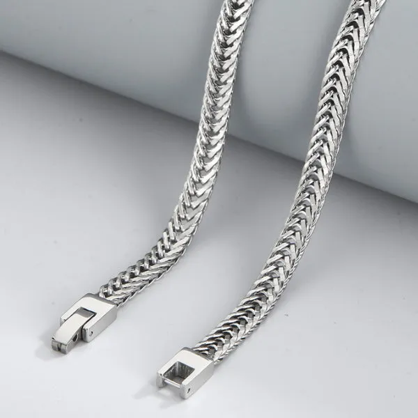 Japanese Style Steel Stainless Steel Necklace (Circumference 65cm) 日式鋼色不銹鋼項鍊 (鍊長 65cm) KJPE17055