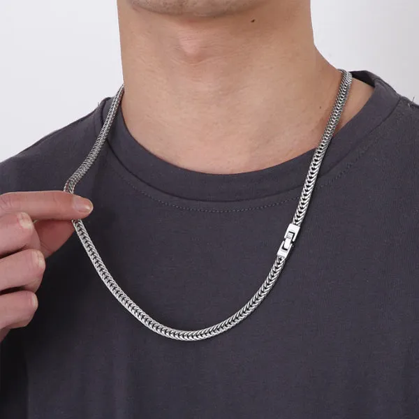 Japanese Style Steel Stainless Steel Necklace (Circumference 65cm) 日式鋼色不銹鋼項鍊 (鍊長 65cm) KJPE17055