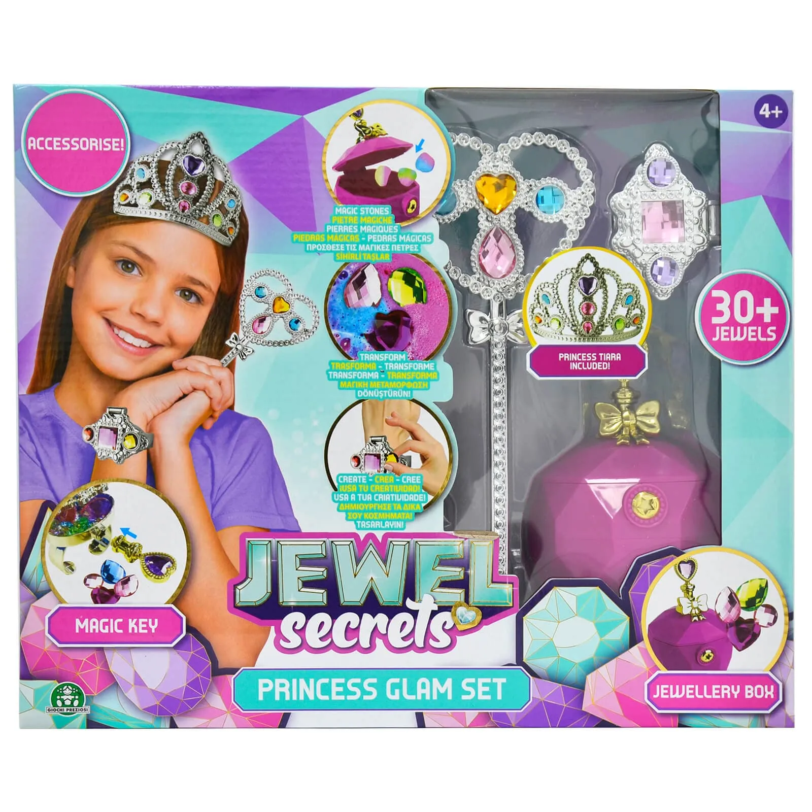 Jewel Secrets Princess Glam Set Magic Stones Create 30  Jewels