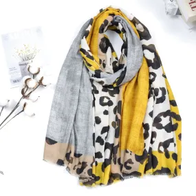 JY2165 leopard print printed scarf