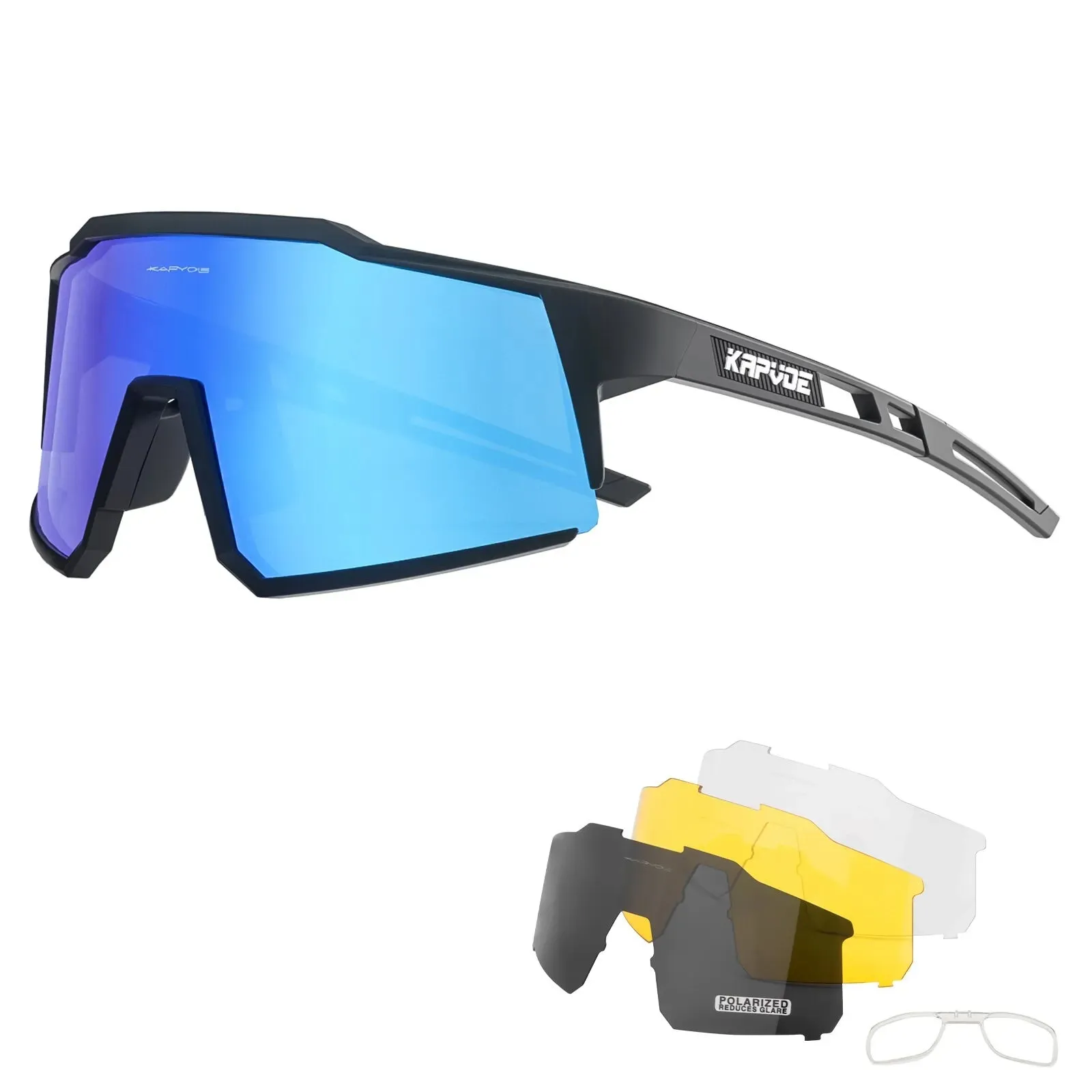 Kapvoe Cycling Glasses Polarized MTB Road Bike Glasses UV400 Protection Sunglasses Ultra Light Sport Eyewear Equipment