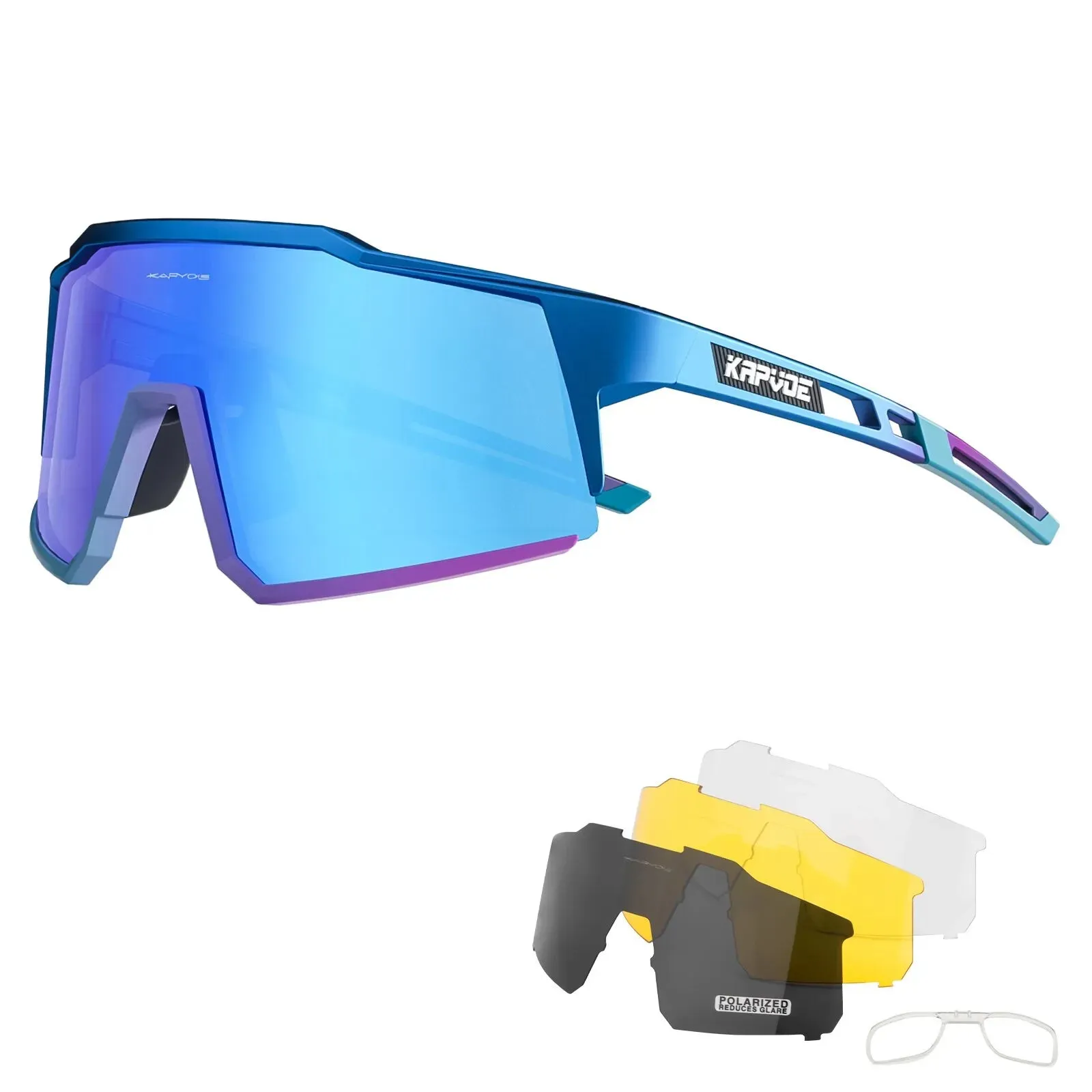 Kapvoe Cycling Glasses Polarized MTB Road Bike Glasses UV400 Protection Sunglasses Ultra Light Sport Eyewear Equipment