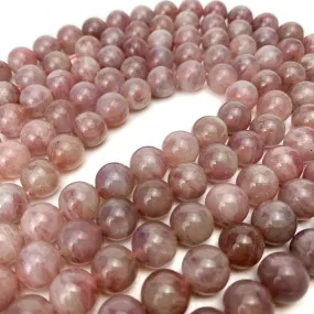 Lavender Rose Quartz 10mm Rounds