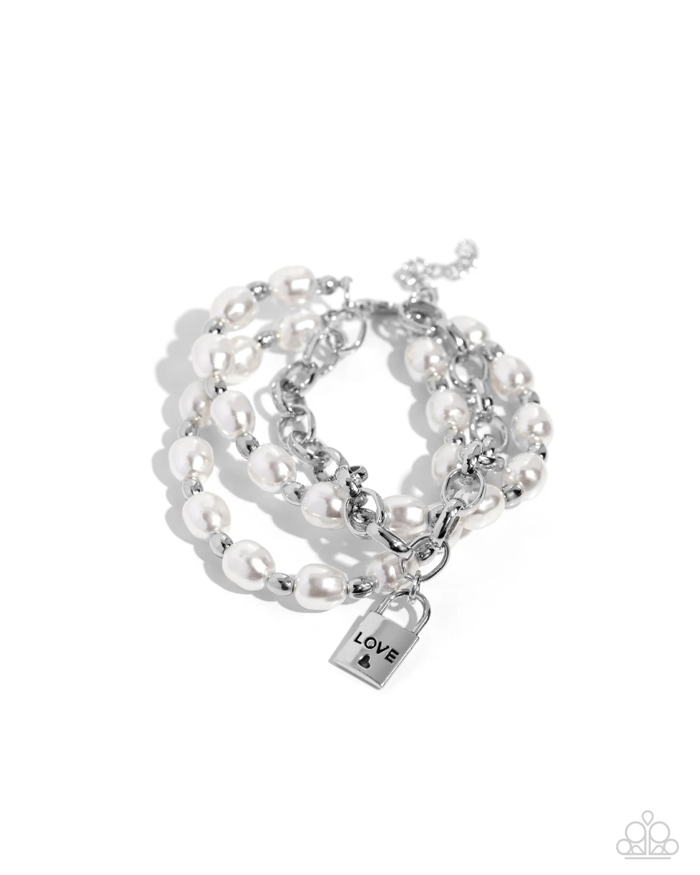 LOVE-Locked Legacy - White Bracelet