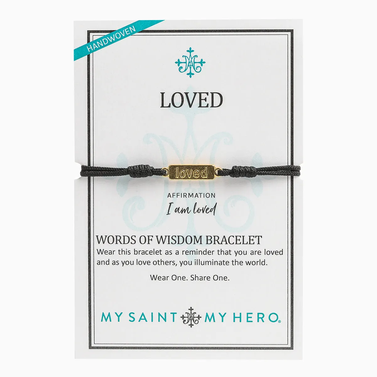 Loved -  Words of Wisdom Bracelet