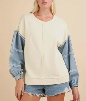 Maddi Oversized Denim Sleeve