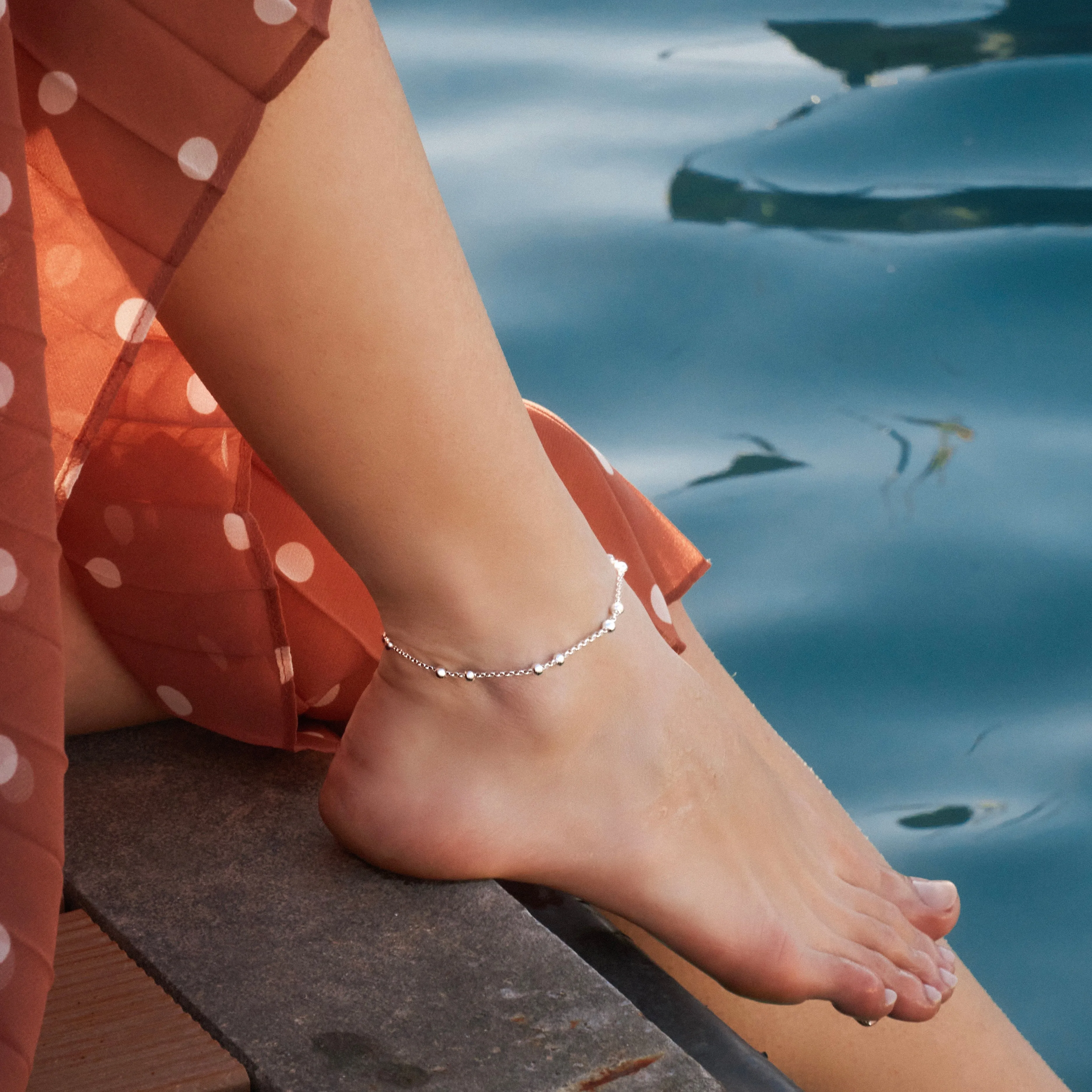 Mattina Anklet | Sterling Silver