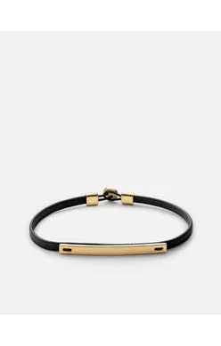 Miansai Nexus ID Leather Bracelet Black