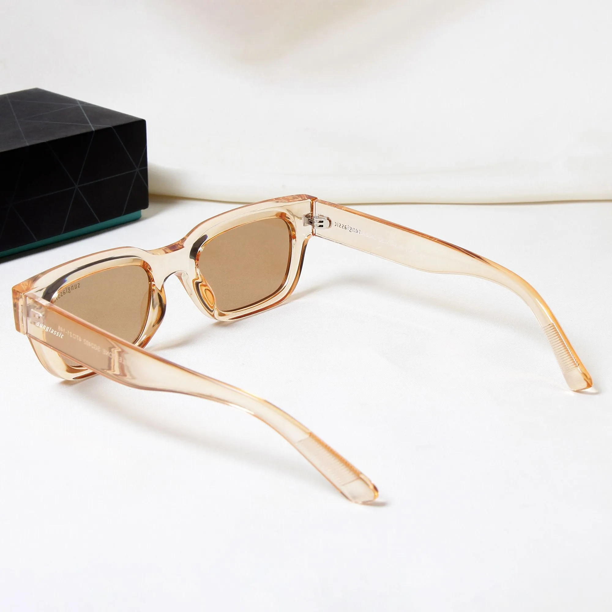 Milestone Brown Square Sunglasses