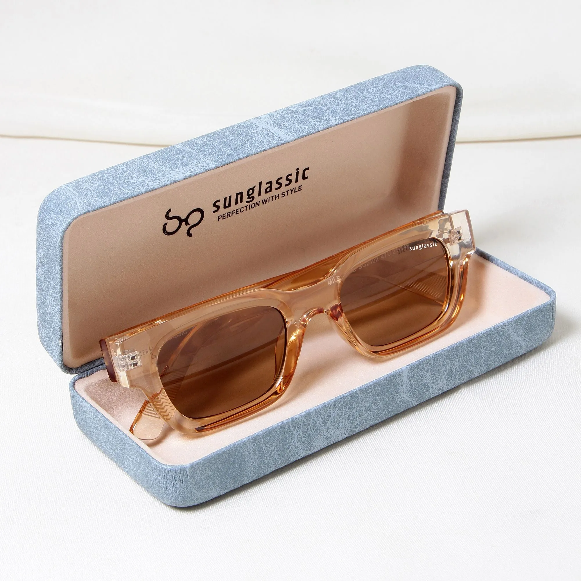 Milestone Brown Square Sunglasses