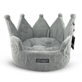 Nandog Luxe Crown Bed For Cats & Dogs (Cloud Grey)