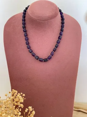 Natural Purple Amethyst Quartz Necklace