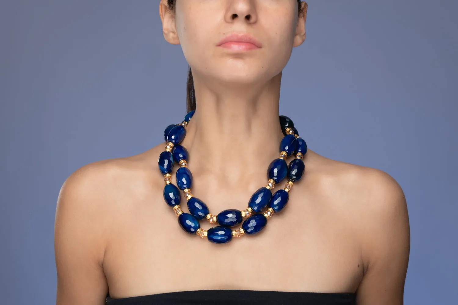 Navy Elegance Necklace