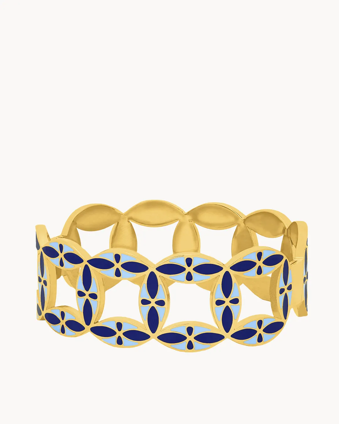 Ġnejna Maduma Blue Statement Bangle, Medium