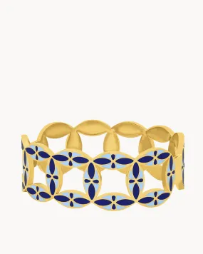 Ġnejna Maduma Blue Statement Bangle, Medium