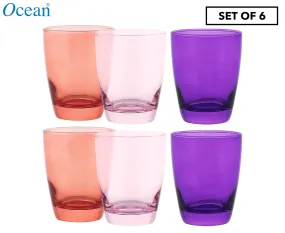 Ocean Tiara Pinks Coloured DOF Glasses - Set of 6 - 365ml