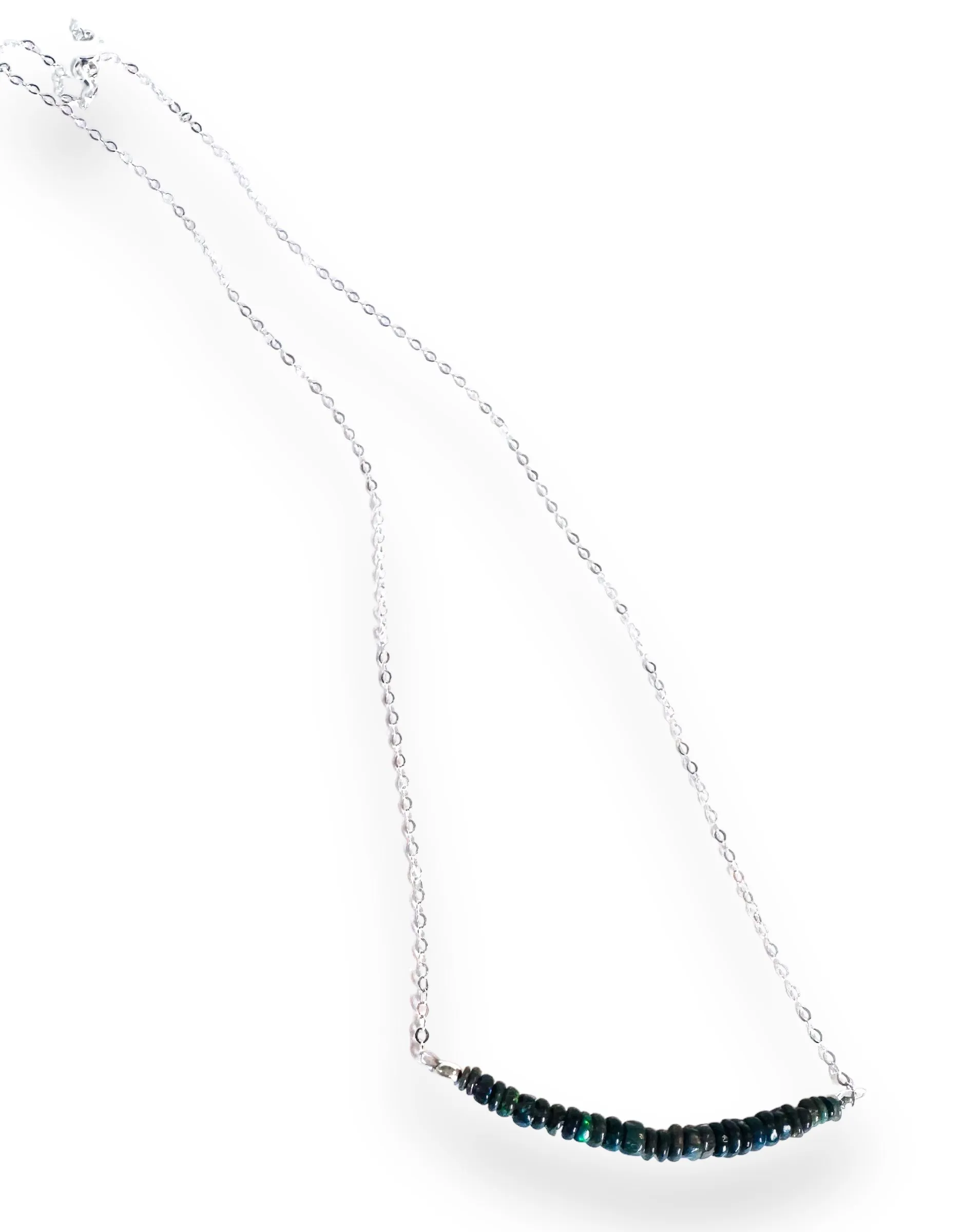 Opal Bar Necklace -