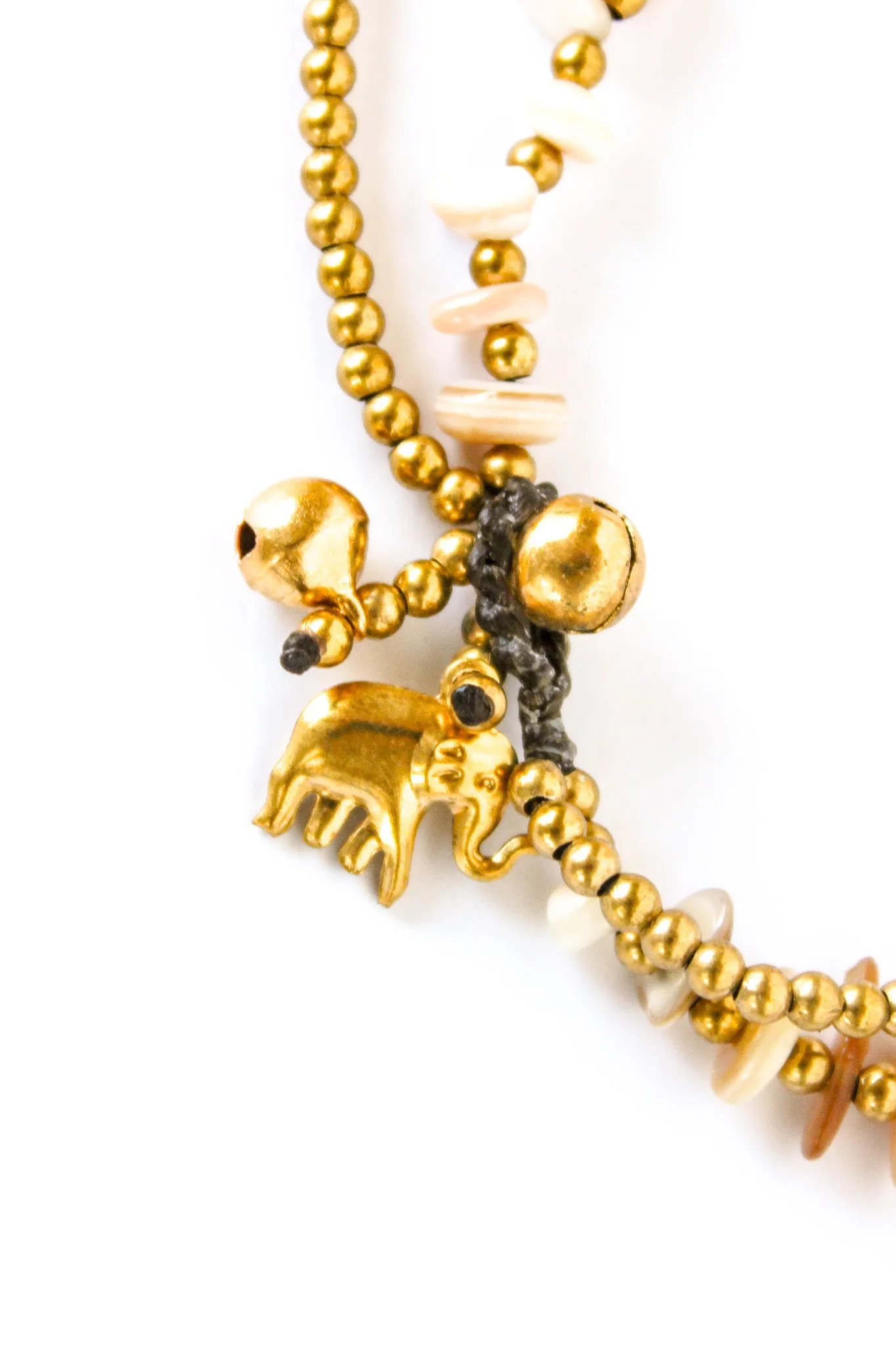 Pebble Beach Elephant Anklet