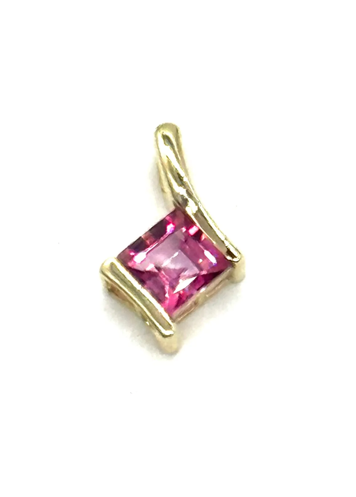 Pink topaz pendant