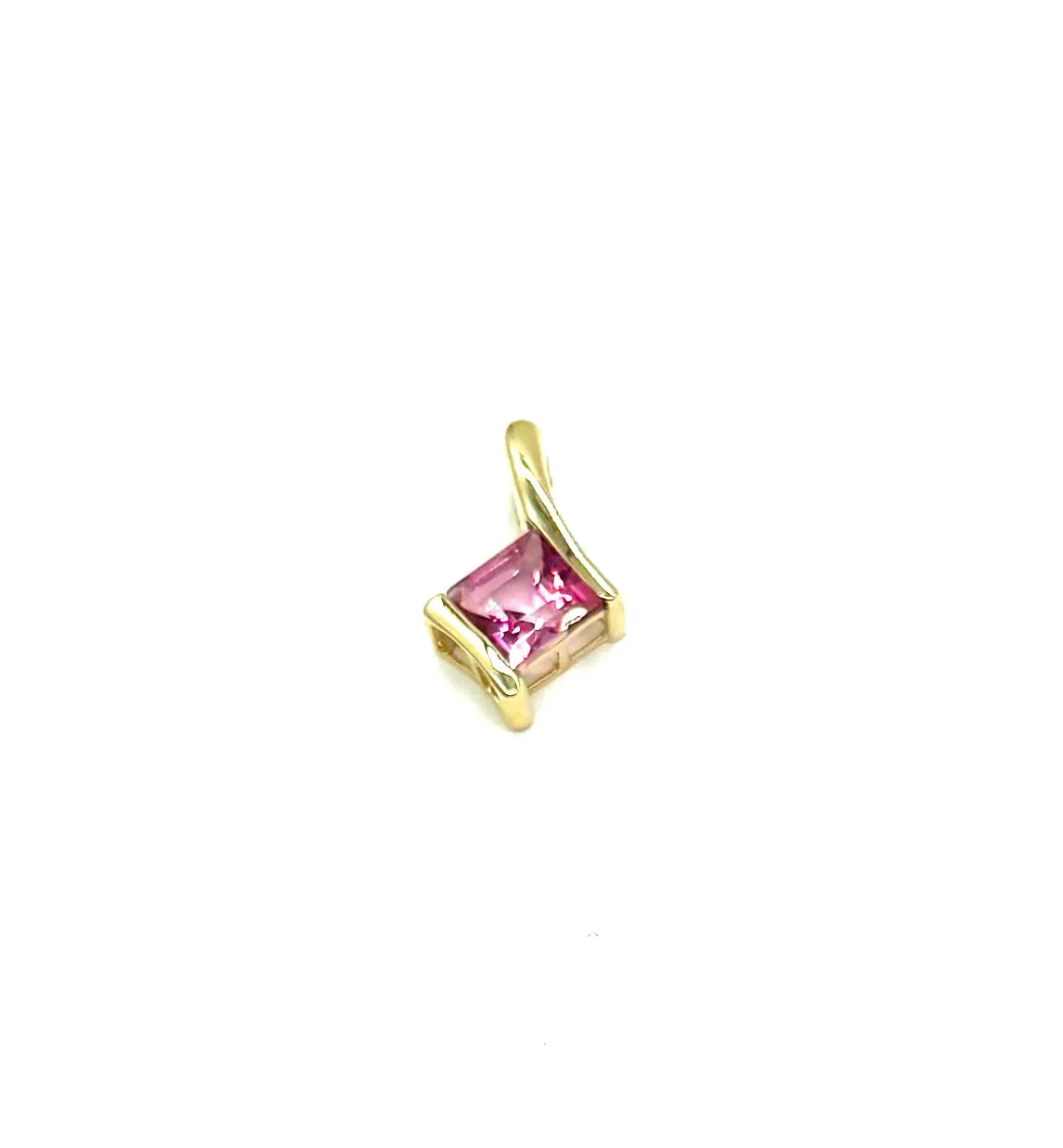 Pink topaz pendant