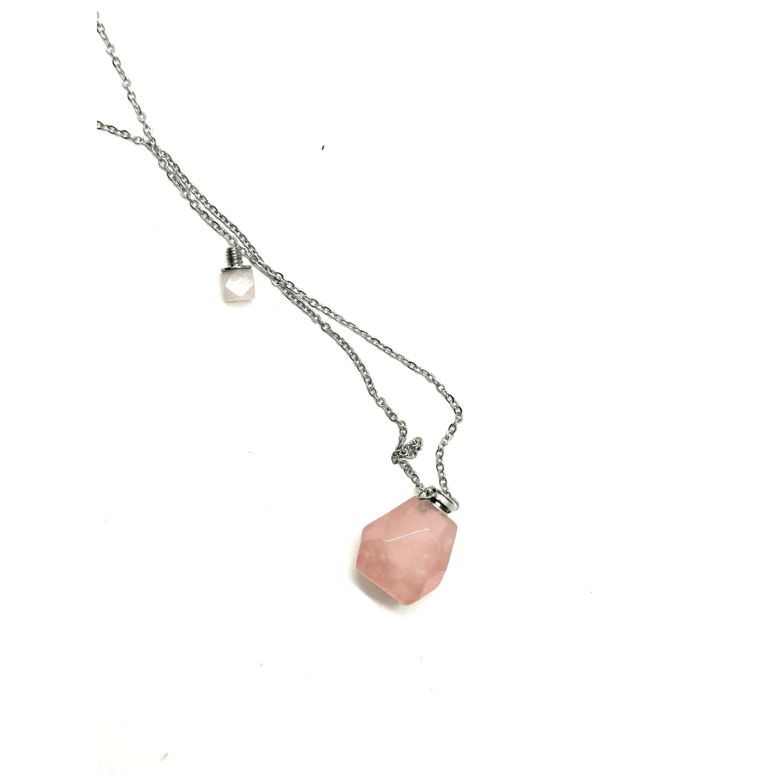 Potion Bottle Necklace: Rose Quartz