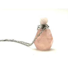 Potion Bottle Necklace: Rose Quartz