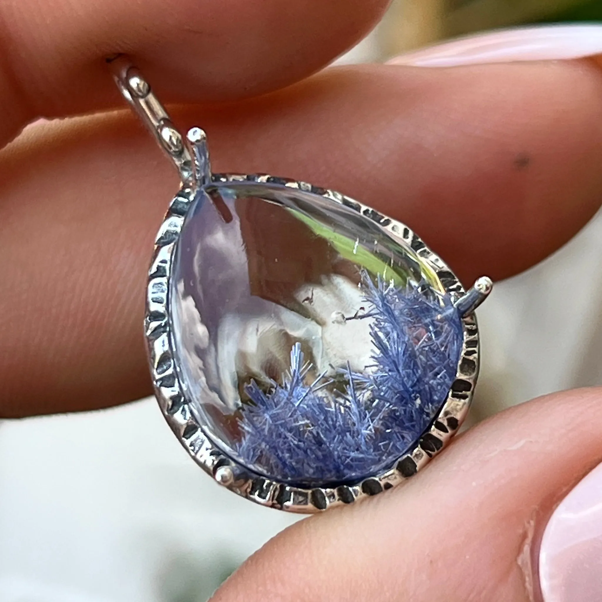 PRE-ORDER FOR SHEILA- Dumortierite Quartz Pendant