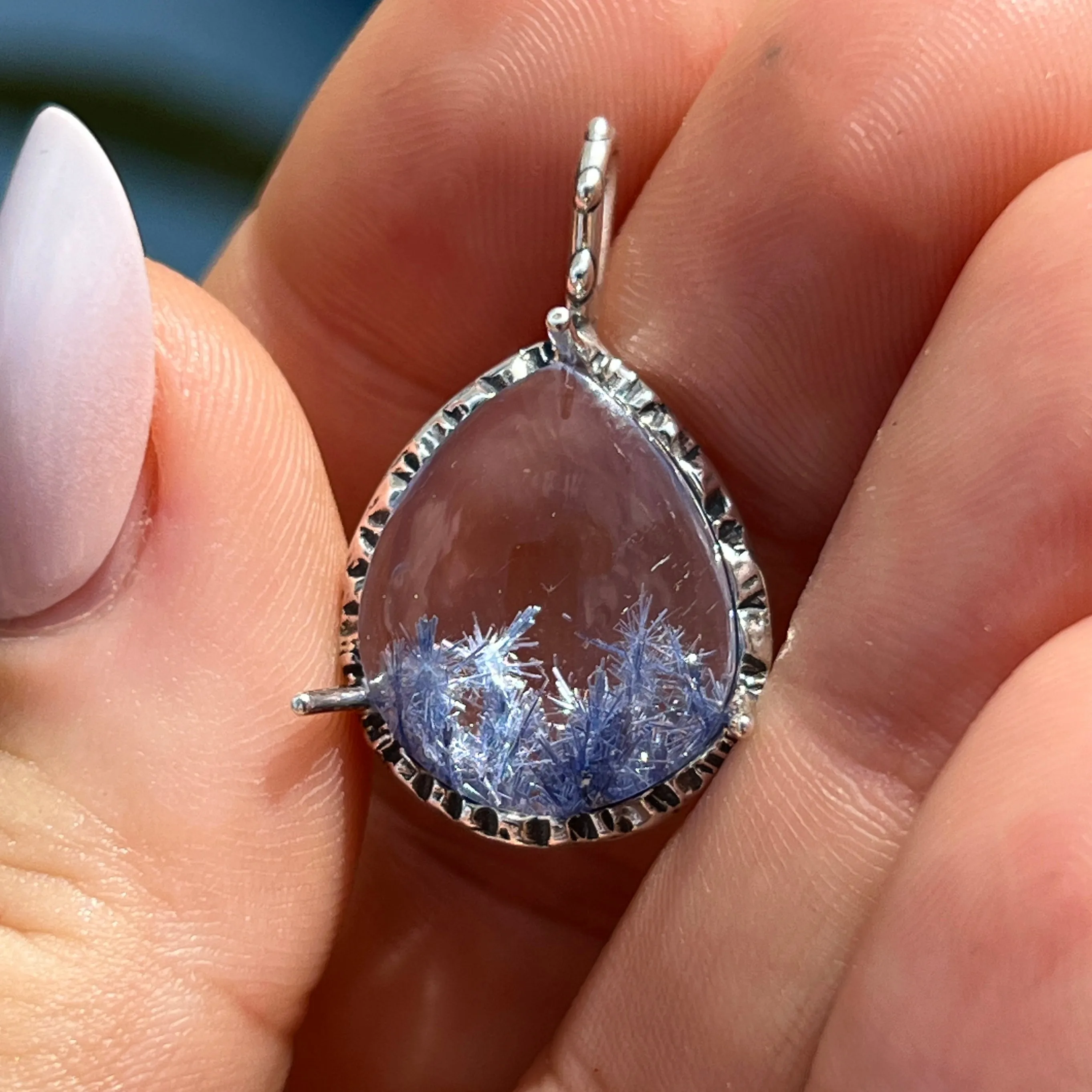 PRE-ORDER FOR SHEILA- Dumortierite Quartz Pendant