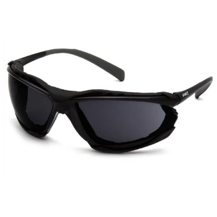 Pyramex Proximity SB9323STM Safety Eyewear, Black Frame, Dark Gray H2MAX Anti-Fog Lens, 1 Each