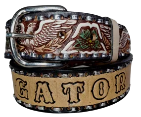 "The Dimestore Cowboy" Name Leather Belt