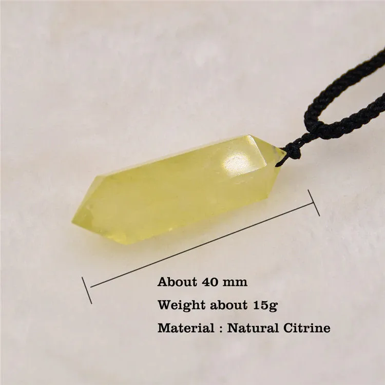 Raw Citrine November Birthstone Necklace, Raw Crystal Healing Necklace Pendant Raw Stone Gift, Crystal Citrine Point, Chakra, For Women Her