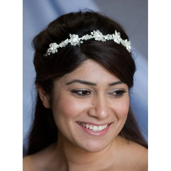 Rhinestone Flower Tiara