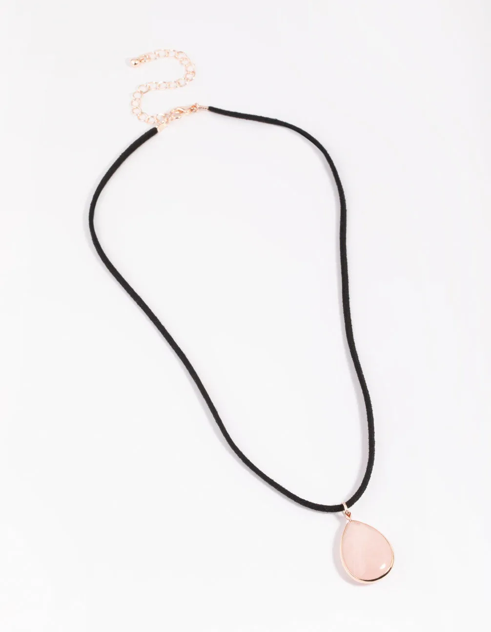 Rose Quartz Rope Necklace