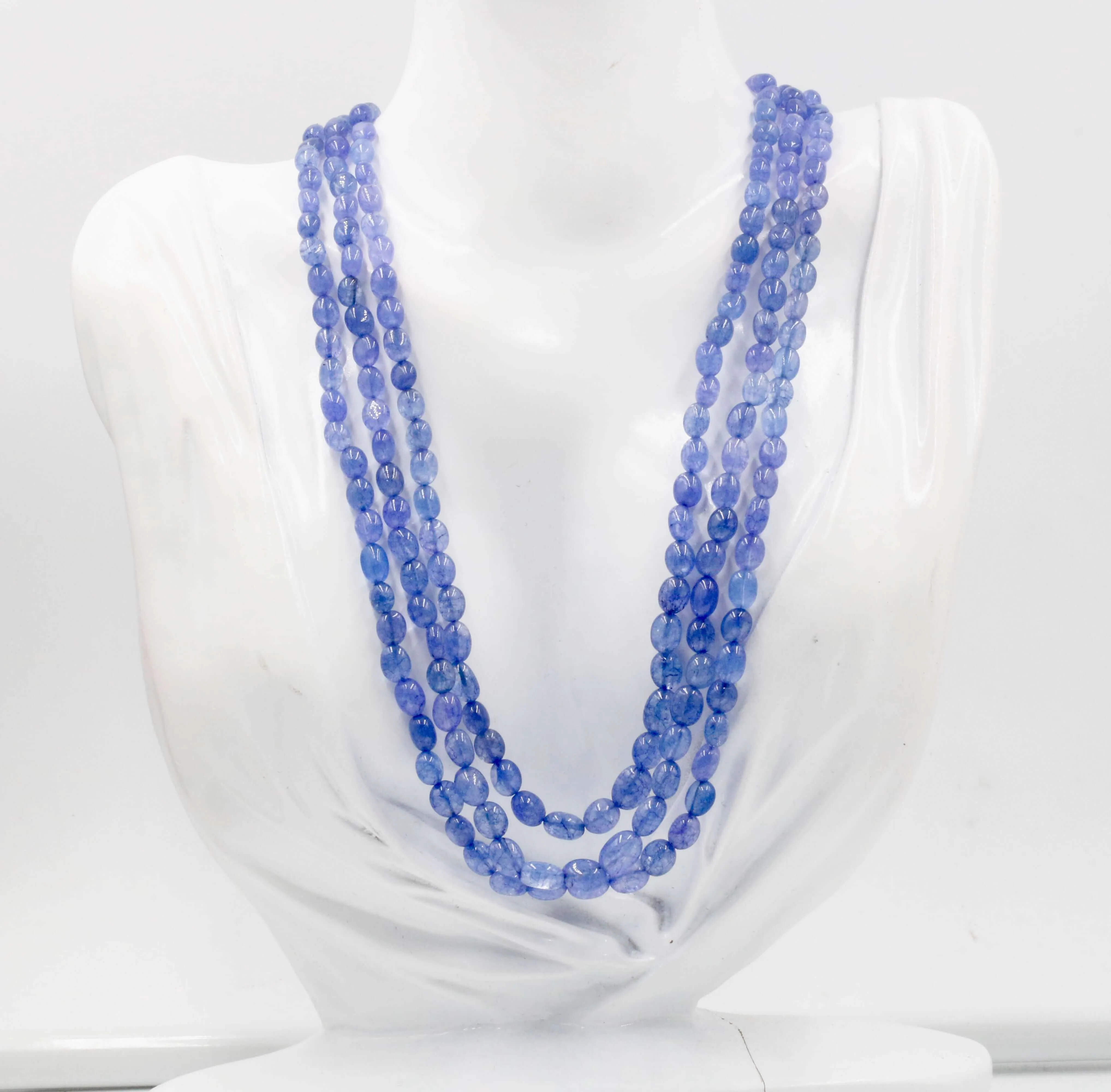 Russian Tanzanite Quartz Necklace Russian Tanzanite Quartz Gemstone Necklace Purple Quartz Violet Quartz Indian Necklace SKU: 6142977