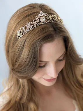 Silver Gold Bridal Tiaras And Crowns Wedding Headband Princess Hair Jewelry Rhinestone Hair Accessories Pageant Headpiece