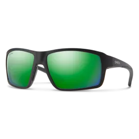 Smith Hookshot Matte Black Frame - ChromaPop Polarized Green Mirror Lens - Polarized Sunglasses