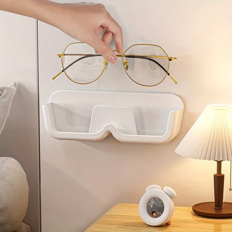 SpaceSaving Wall Mount Glasses Holder for Organized Storage