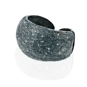 Stardust Hematite Dome Cuff Bracelet